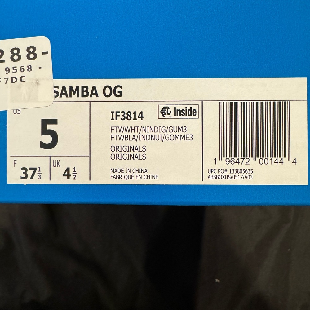 New Adidas Samba Indigo Gum